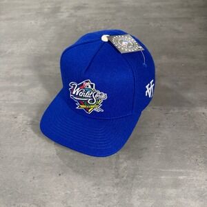 KTHLA Kill The Hype Snapback Hat Blue World Series LA Upside Down‎ Logo Wool Cap